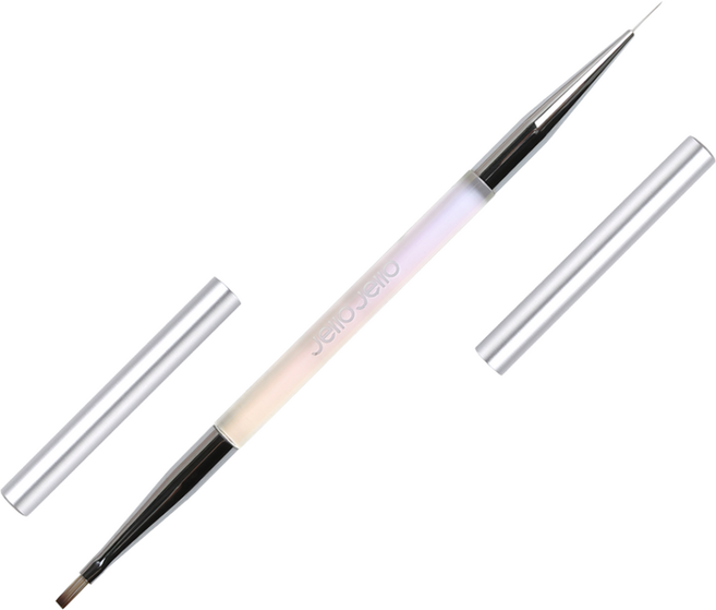 젤로젤로 프리미엄 듀얼 체크 브러쉬, 1개, 투명