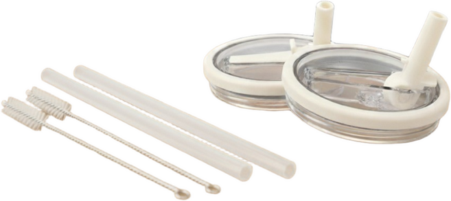 텀블러 뚜껑 퀜처 밀폐뚜껑, 1세트, 887ml, 크림