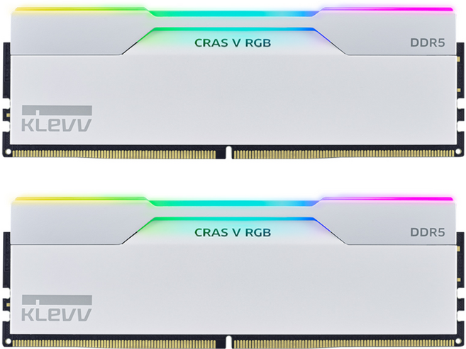 ESSENCORE KLEVV DDR5-6000 CL30 CRAS V RGB 화이트 패키지 서린 (64GB(32Gx2)), 1세트