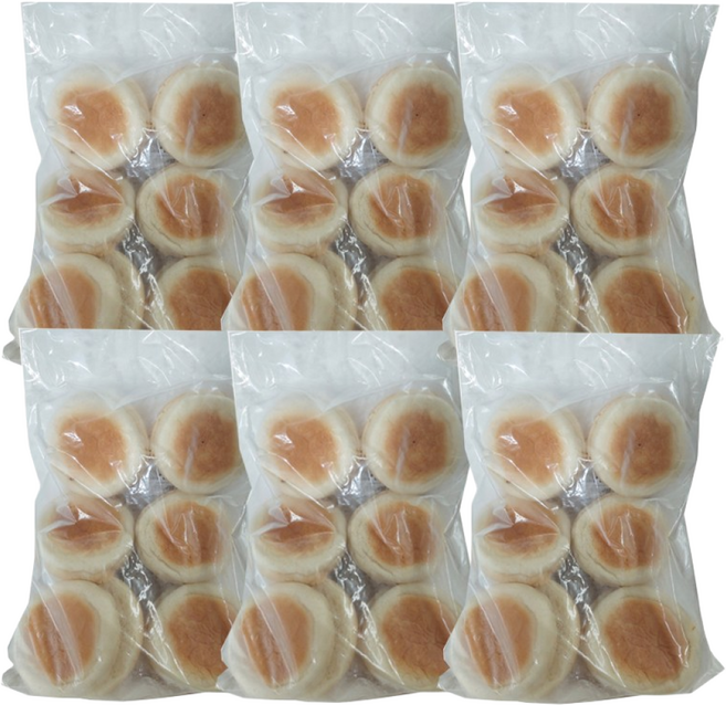 오늘은 식자재 BNK햄버거번 햄버거빵, 390g, 6개