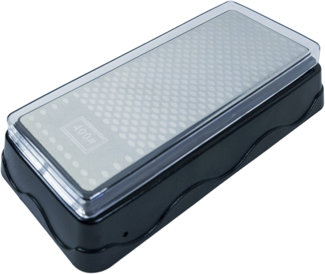 고급 다이아 양면 숫돌 연마석 400/1000방 + 전용케이스 + 거치대, 1개