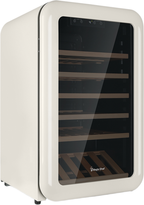 매직쉐프 레트로 컴프레셔 프리미엄 와인셀러 49병 크림베이지 MEW-HR49W, 서울/경기