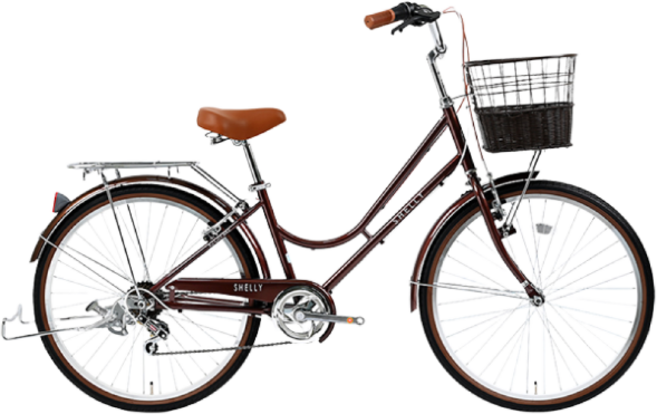2025 케이투바이크 클래식 여성용자전거 쉘리26인치 7단, 1개, 180cm, 쉘리 26인치 브라운 미조립+공구세트