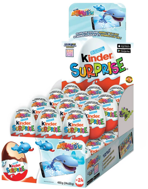 [성탄절 선물] 킨더조이 벨류팩 서프라이즈 에그 초콜릿, 480g, 2박스