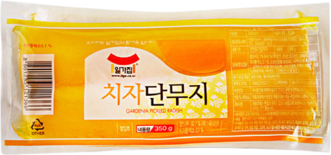 일가집 치자 단무지 350g, 1개