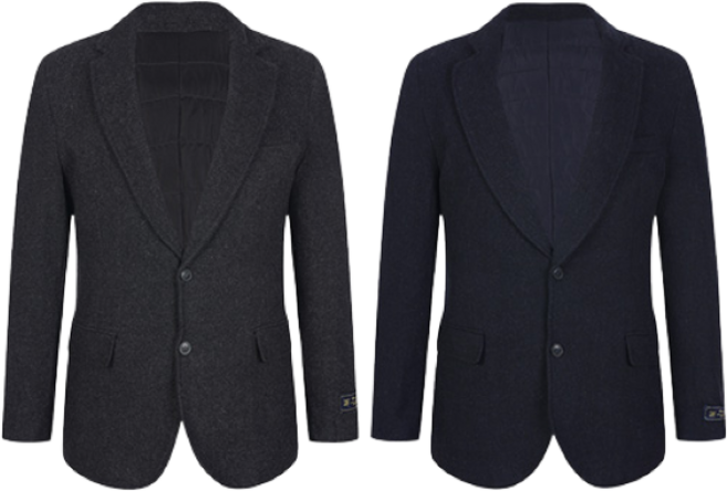 세르지오 남성 울소재 구스다운 정장자켓 콤비자켓 겨울자켓 SJKMGMG423
