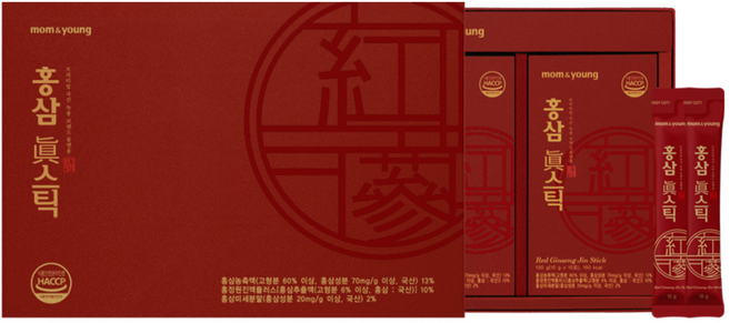 [몸엔용] 홍삼진스틱 프리미엄 진세노사이드 사포닌 고함량 10g X 30포 선물세트, 30개