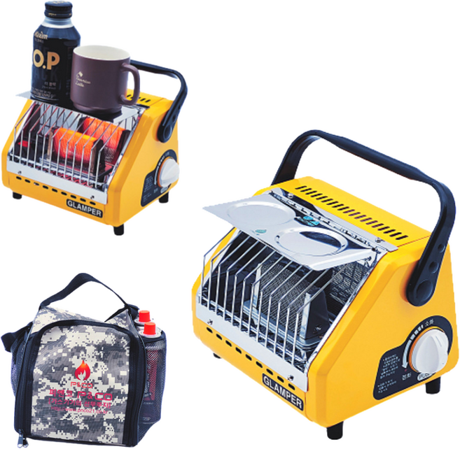 신화버너 캠핑용 가스히터 가스난로 | 휴대용 낚시 야외용 겸용 버너 미니 부탄가스, 4번, 1개