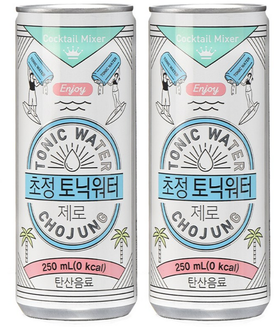 초정탄산수 토닉워터 제로, 250ml, 60개