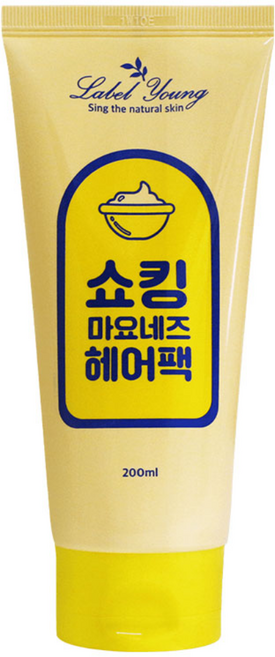 라벨영 쇼킹 마요네즈 헤어팩, 200ml, 4개