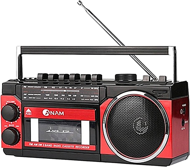 아남 A-36 레트로감성 라디오 카세트플레이어 레드 USB SD카드재생, 정드림닷컴 본상품선택