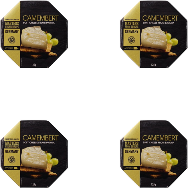 알펜하인 치즈 까망베르치즈, 까망베르 4개, 4개, 125g