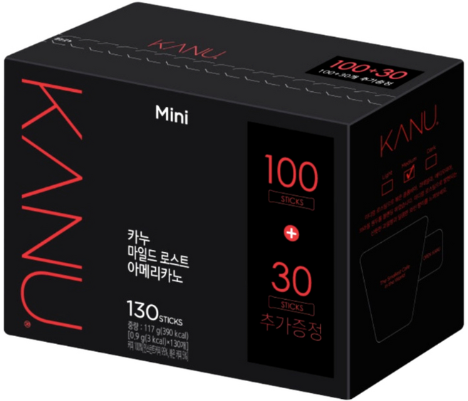 카누 마일드 로스트 130T (100+30), 900mg, 130개입, 1개