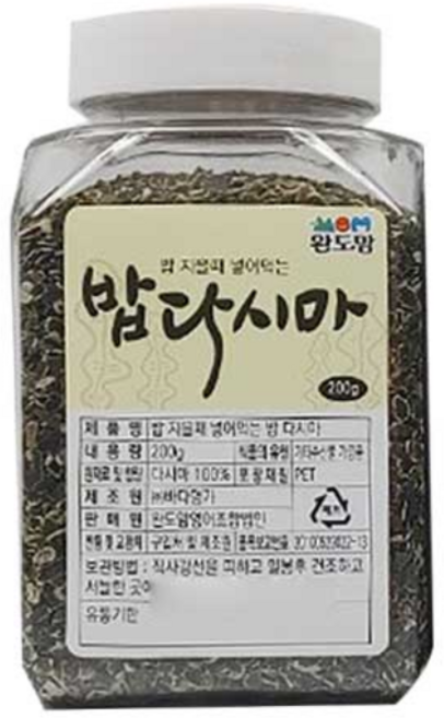 완도맘 밥다시마, 200g, 1개