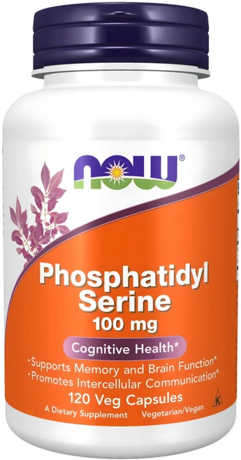 나우푸드 포스파티딜 세린 100mg 베지 캡슐 비건, 120정, 1개 - 쿠팡