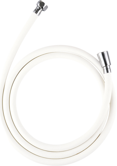 바스럽 국산 파스텔톤 PVC 샤워호스 샤워기호스 + 스패너 [물때 X 꼬임 X 냄새 X], 2m, 크림