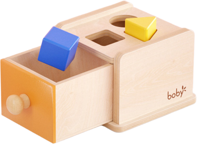 정품 boby 몬테소리 서랍 교구 박스 공 도형 넣기 소근육 발달 원목 장난감, 5) 도형 넣기 박스, 1개