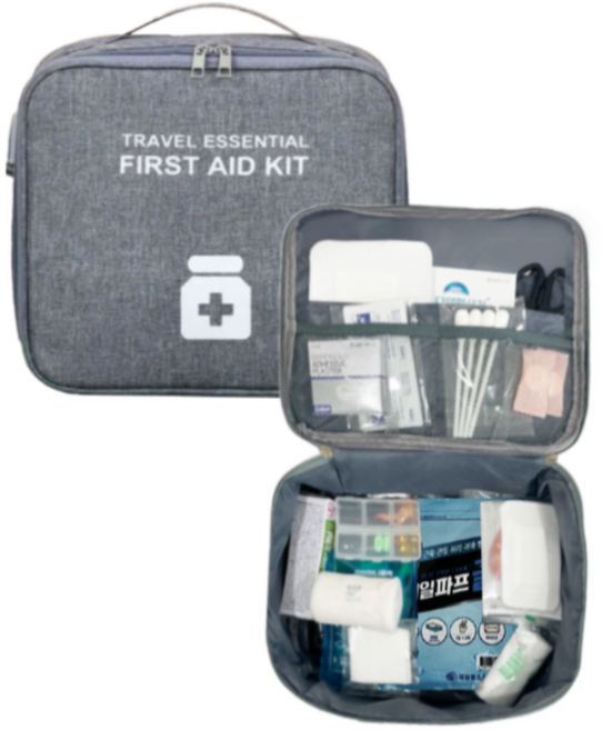 캠핑용 구급 파우치 가정용 응급 키트 구급 상자, 1세트