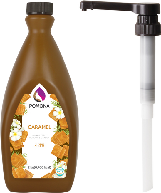 포모나 카라멜 소스 2kg + 전용 펌프 세트, 1개