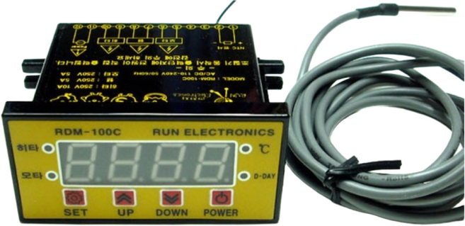 그린팜 온도조절기 부화기용 디지탈 온습도조절기 병아리부화, 온도조절기 RDM-100C, 1개