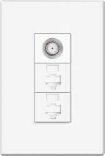 틸인스 화이트 8P 2구+CATV 2방