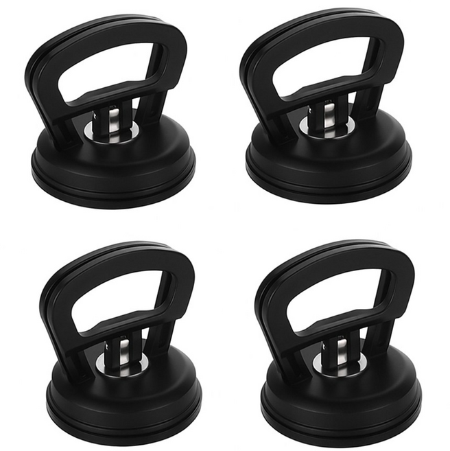 휴대용 소형 미니 유리흡착기 진공흡착기, 4개, 블랙