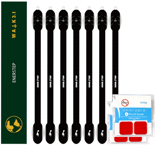 에너스텝 접지스티커 어싱스트랩 7개입, 1세트