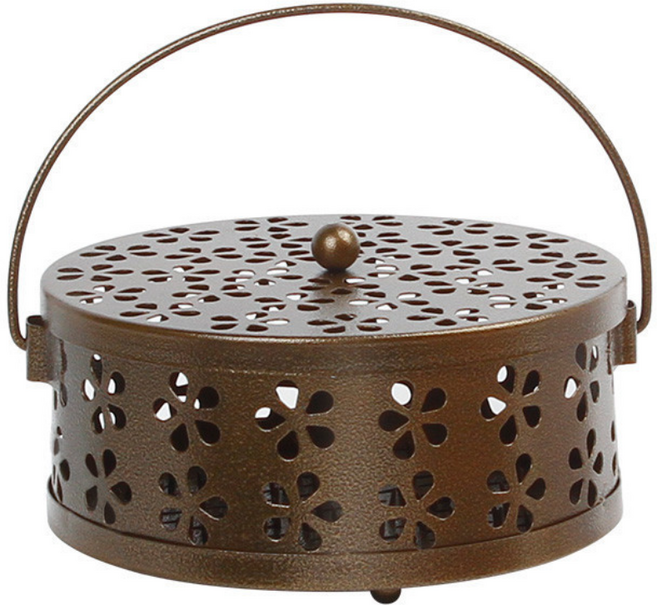 에브리샤인 엔틱 캠핑 모기향 거치대, 브라운, 2세트