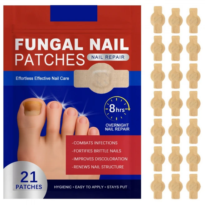 Fungal Nail Patches 곰팡이 손톱 나이트타임 패치 문제성 발톱 의약외품 - 쿠팡