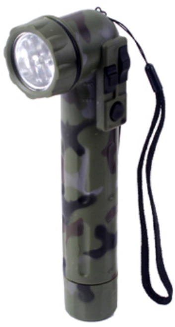 군용 손전등 / 4색 LED 후레쉬, 1개