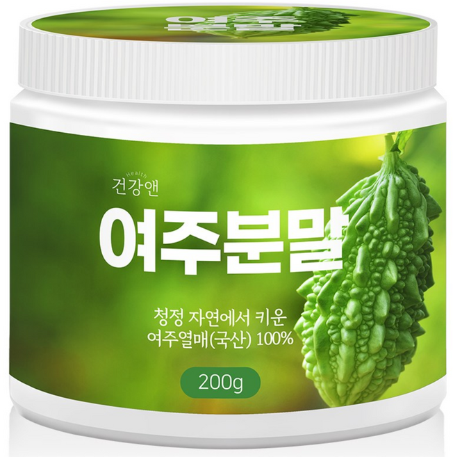 건강앤 국내산 여주 분말 100% 200g 계량스푼증정, 1개