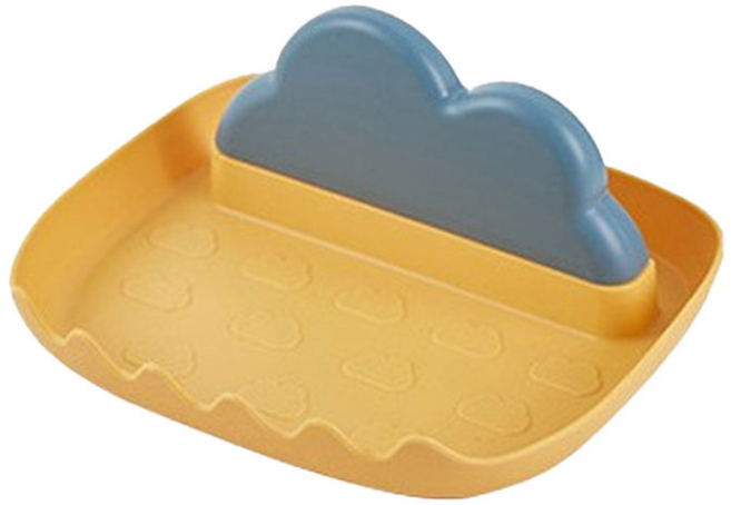 리빙스튜디오 1+1 냄비뚜껑 거치대 조리도구 받침대, 2개, 옐로우