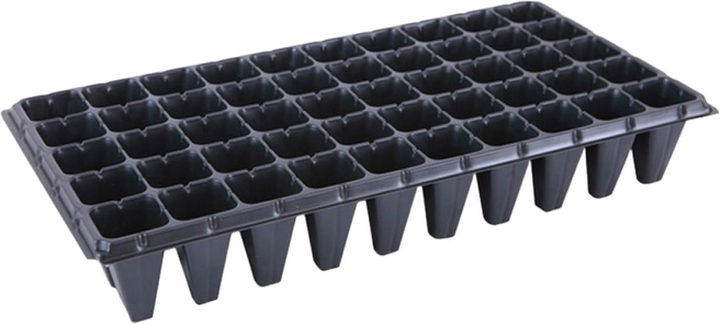 파주큰사위 튼튼한 모종판 삽목판 기다란 50구 모종트레이, 검정, 100개