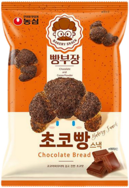 농심 빵부장 초코빵, 55g, 1개