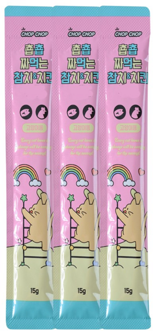 춉춉 짜먹는 고양이스틱 참치/치킨 15g X 120개입 1박스, 120개