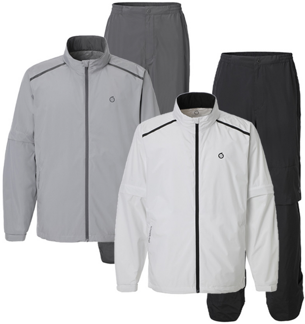 선덜랜드 남성 웰딩포인트 골프비옷 상/하의 세트 - SLM3ARW101, 오프화이트, 110, 1개