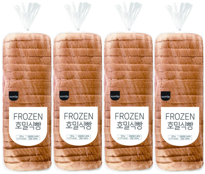[오티삼립]냉동 호밀식빵 720g 4봉, 4개