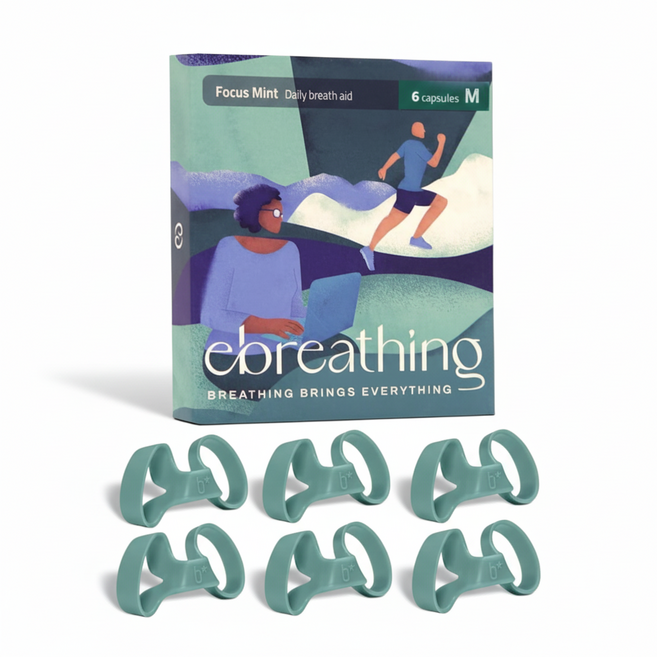 에브레싱(Ebreathing) 비강확장기 본품 S/M/L 택1 6캡슐 | 무향/라벤더향/민트향 | 코골이 코막힘 완화 | 콧속 비밸브 확장/원활한 호흡/공기 유량 증가, 민트향 미디움(M) / 1팩 (6캡슐)
