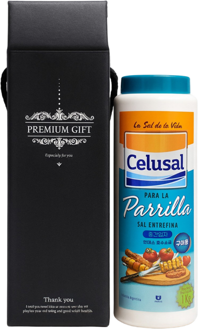 소금답례품 셀루살 안데스 미네랄 호수소금 중간입자 기업 단체 결혼 돌 장례 칠순 선물, 1kg, 1개