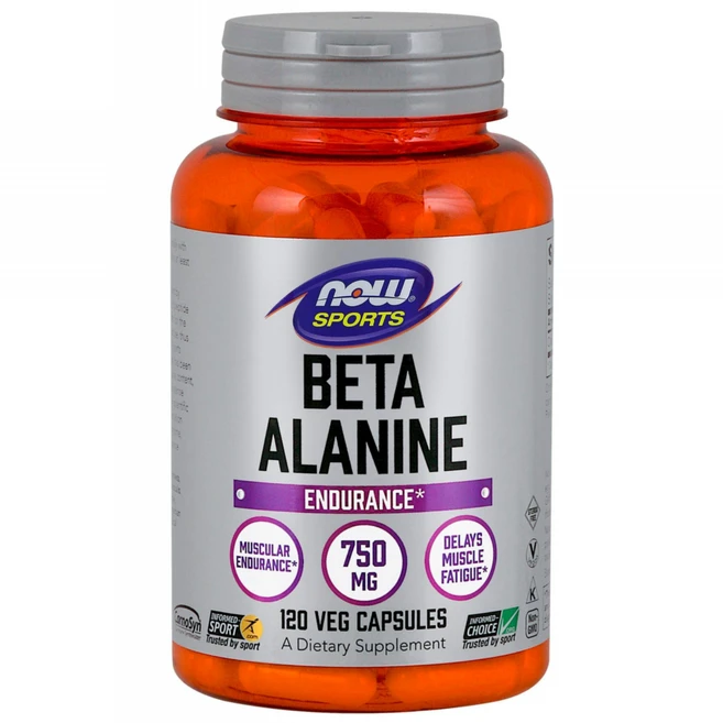 나우푸드 베타 알라닌 750mg 베지 캡슐, 120정, 1개 - 쿠팡