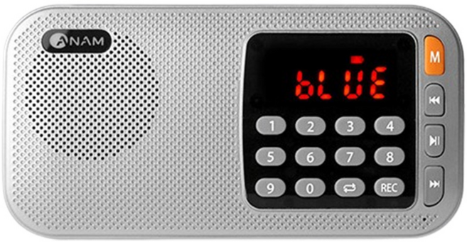 아남 효도라디오 ATX-25 USB음원인식 블루투스모드 휴대용 FM라디오, 실버