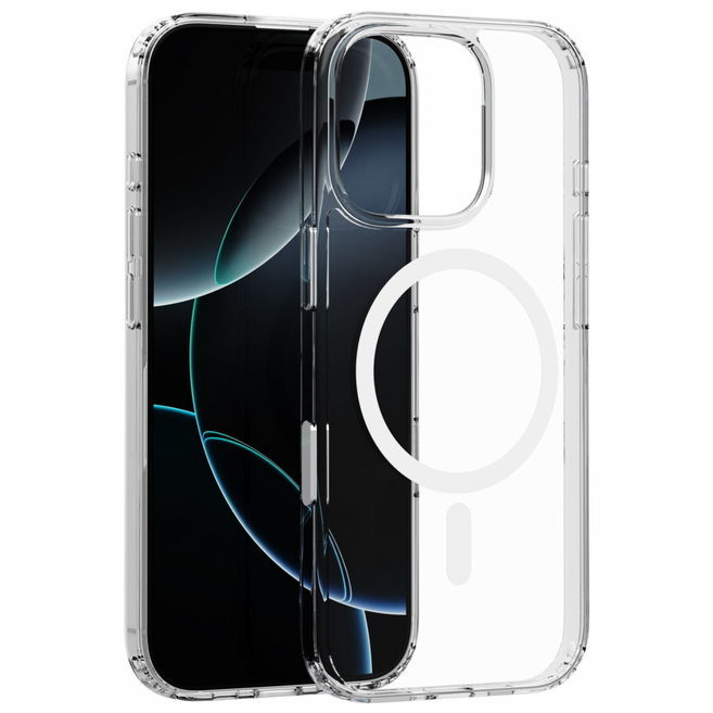 제트스킨 2배자력 맥세이프 카메라 버튼 커버 변색방지 투명 하이브리드 케이스