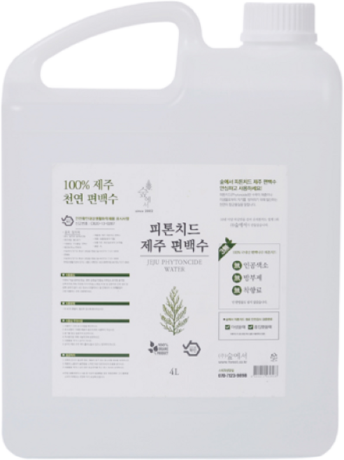 숲에서 피톤치드 제주 편백수, 4L, 1개