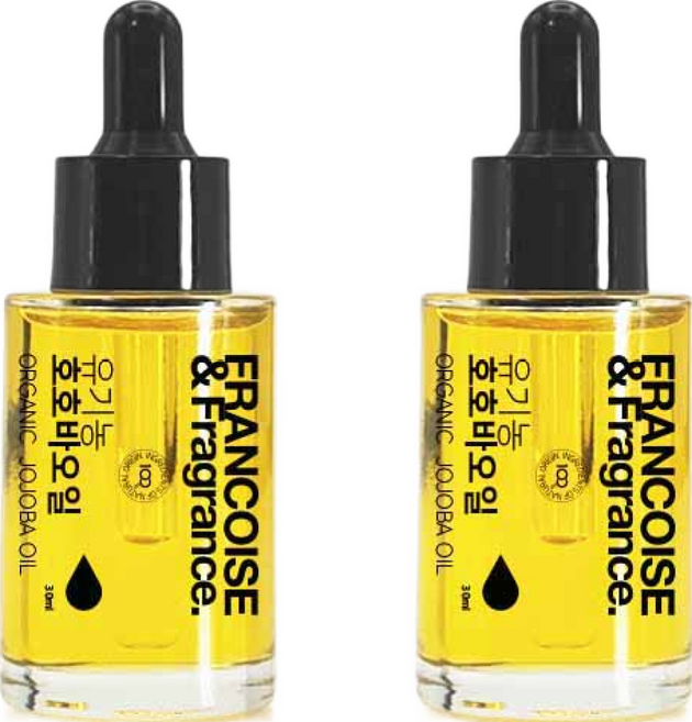 프랑스와즈 유기농 호호바오일 골드, 30ml, 2개
