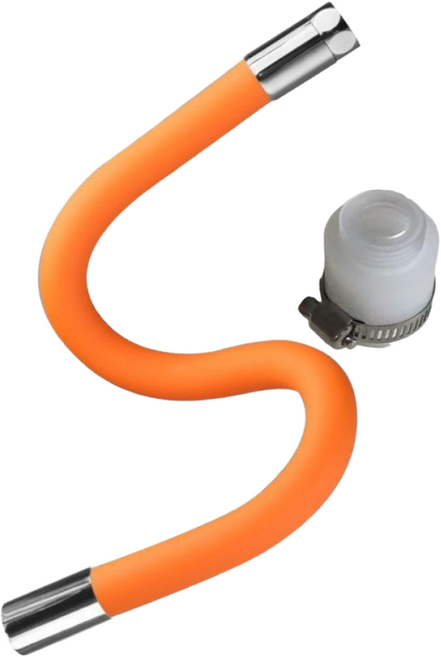 MSMULTIVERSE 간편 결속 각도조절 수도꼭지 수전 연장 호스+만능조인트, 1개