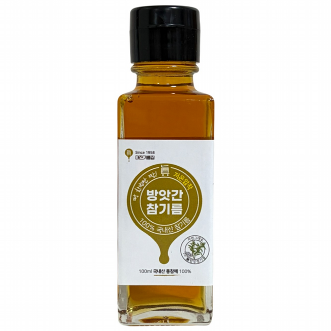 60년전통 대전기름집 100% 국산 참기름 (여행용), 100ml, 1개