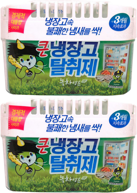 산도깨비 큰 냉장고 탈취제 본품, 420g, 2개