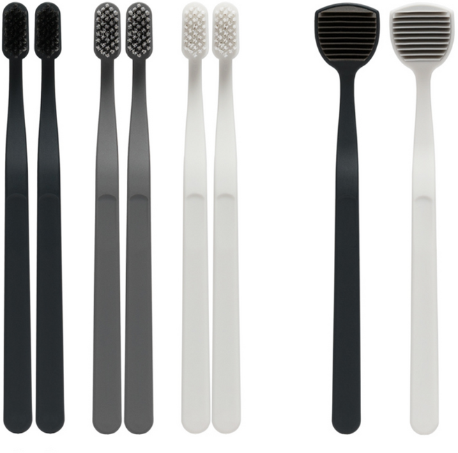 생활도감 칫솔 6p + 혀클리너 2p, 1세트