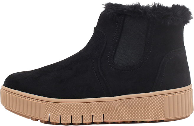 [고급인솔증정] E스웨체 여성 겨울 스웨이드 첼시 부츠 따뜻한 털 기모 안감 논슬립 데일리 슈즈 방한 신발