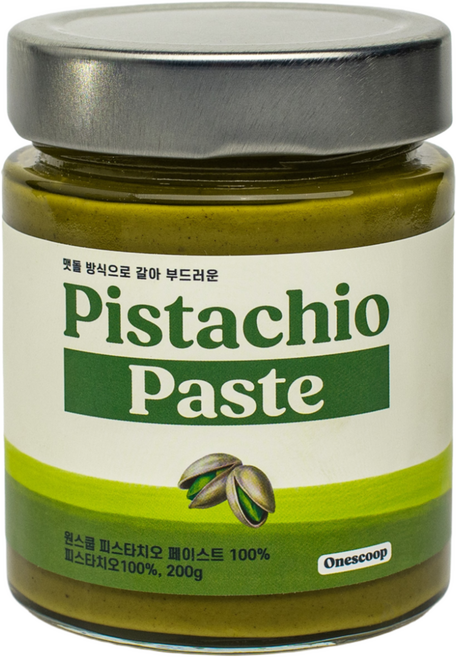 원스쿱 피스타치오버터 100% 무첨가 Extra No.1 잼 크림 스프레드 페이스트, 1개, 200g